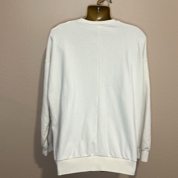 ZARA Macramé Detail Sweatshirt, Size S (Oversized), EUC - Picture 4 of 6